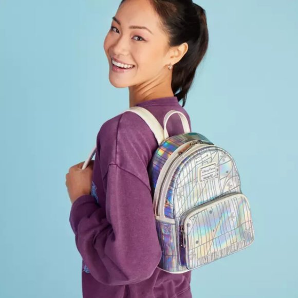 Disney Parks Iridescent Tomorrowland Mini Backpack Loungefly main image 6